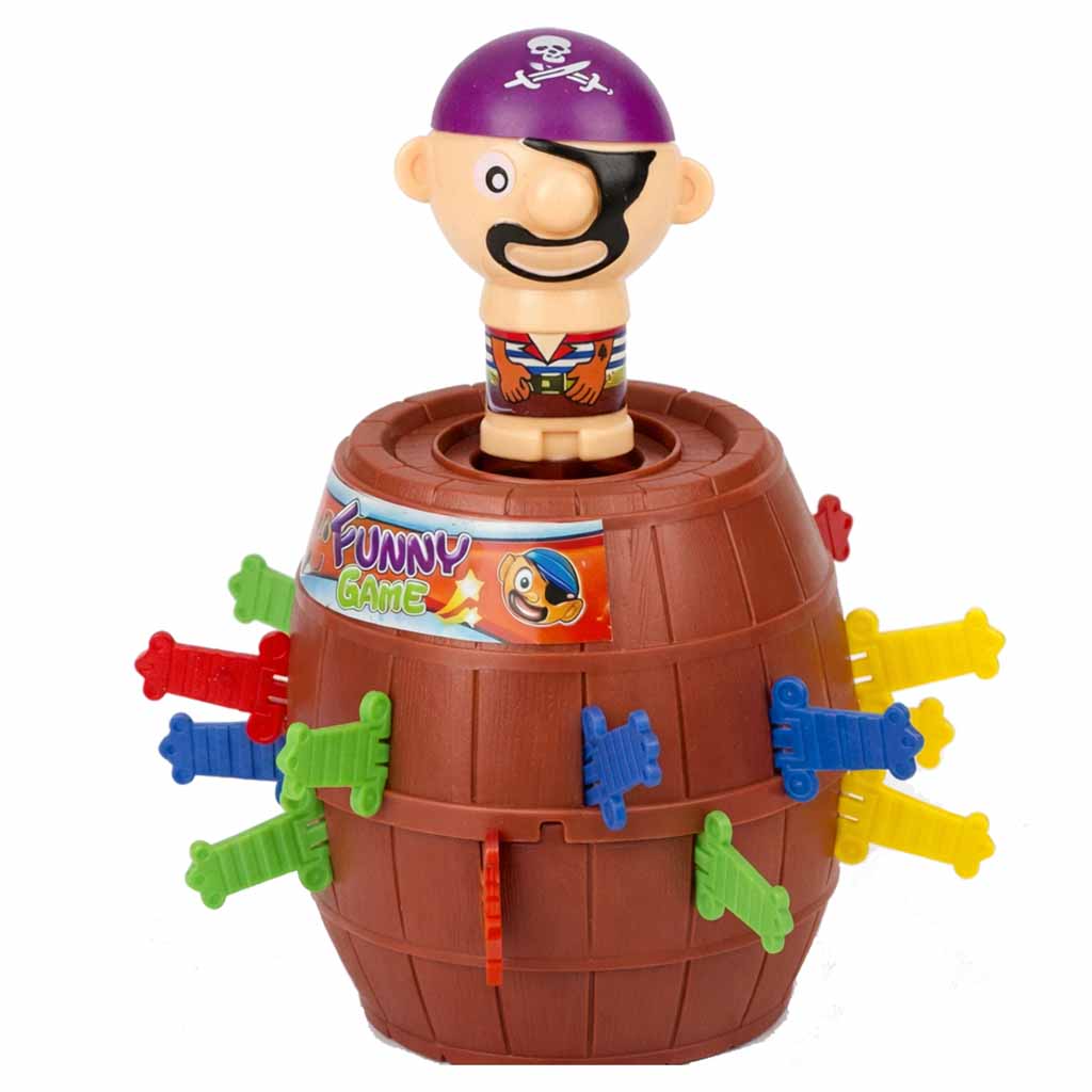 Аркадна игра Crazy Pirate Barrel Stab The Pirate 9 X 9 X 12,5 Cm