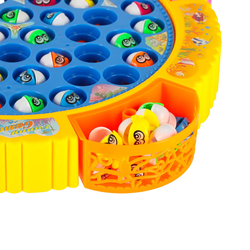Family Game Fish Fishing 45 Fish + 4 Rods