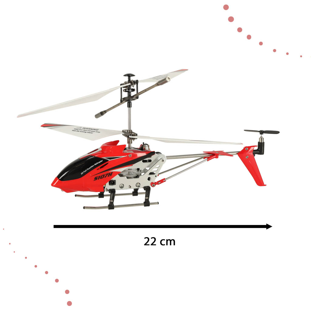 Syma S107h 2.4ghz Rtf Rc Helicopter Red