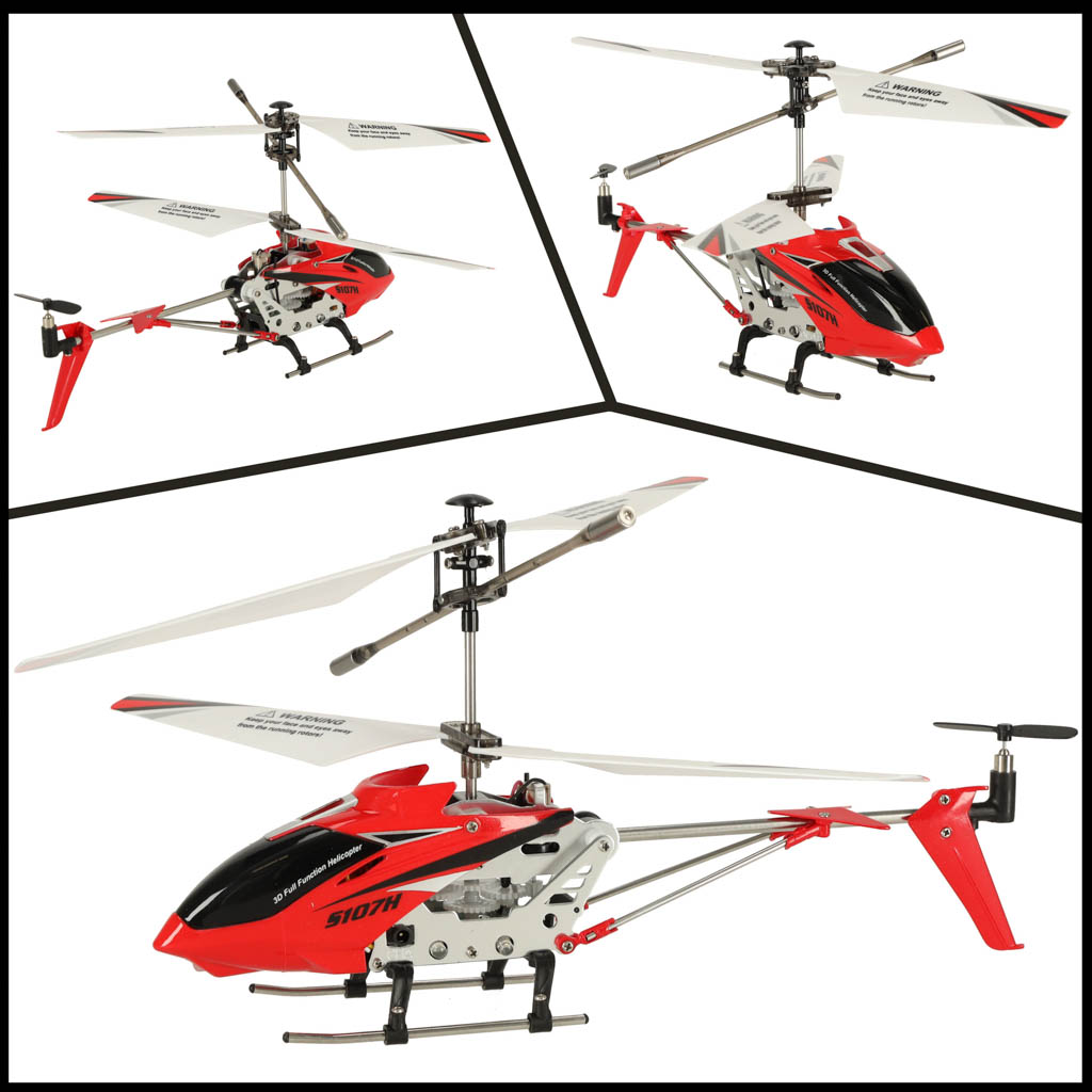 Syma S107h 2.4ghz Rtf Rc Helicopter Red
