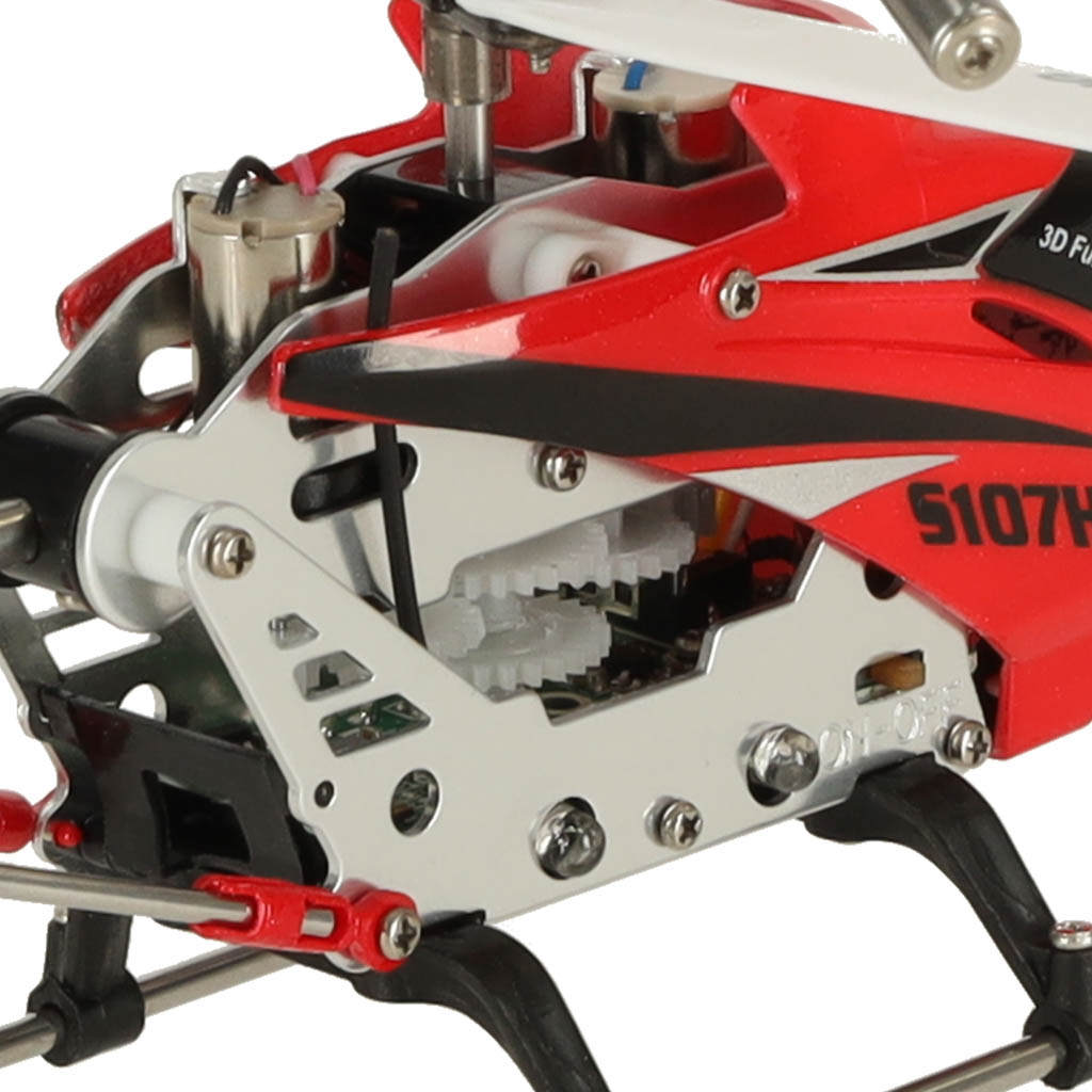 Syma S107h 2,4ghz Rtf Rc Helikopter Röd