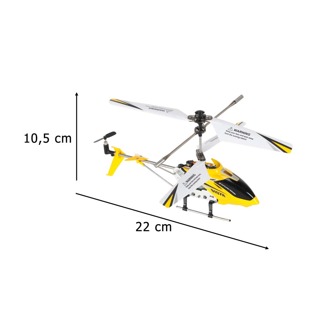 Hélicoptère Rc Syma S107h 2.4ghz Rtf Jaune