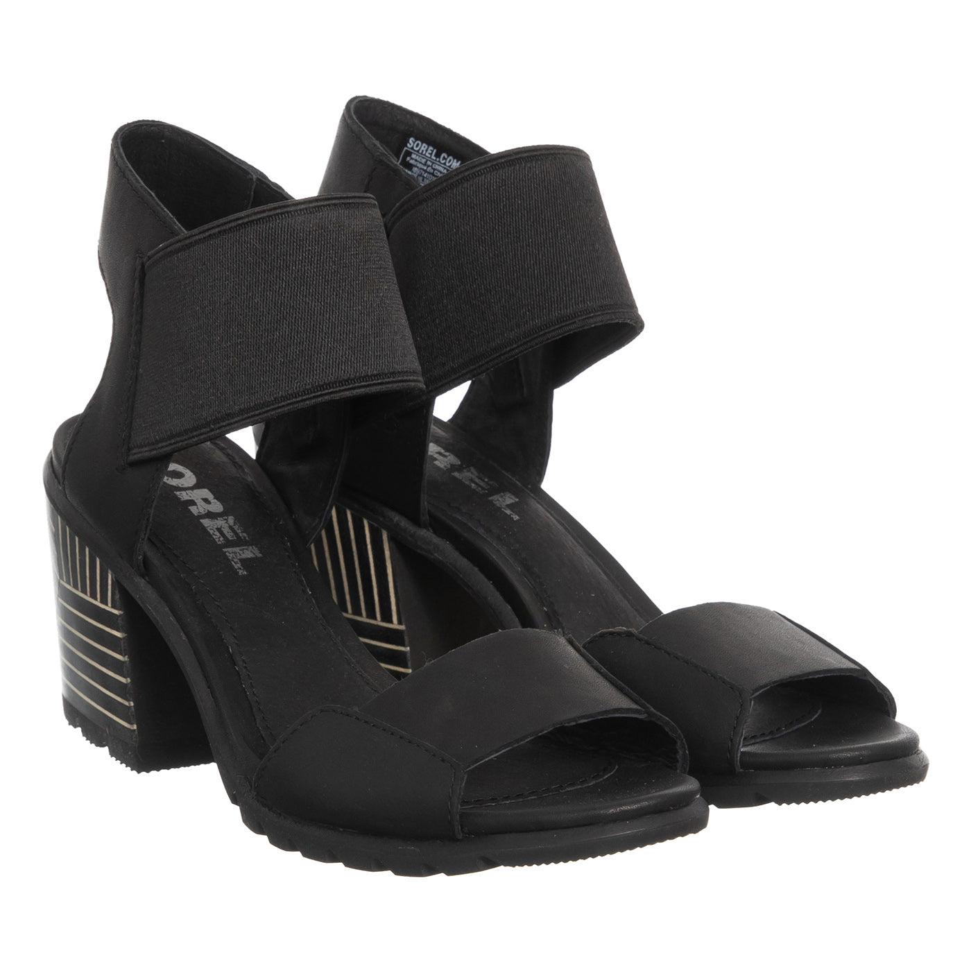 Sandály Sorel Nadia Black Natural Leather Black