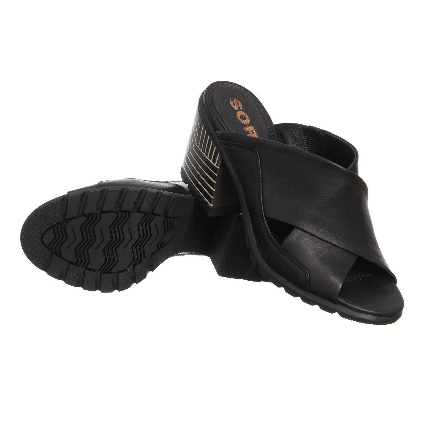 Sorel Nadia Mule Nero Pelle Naturale Nero