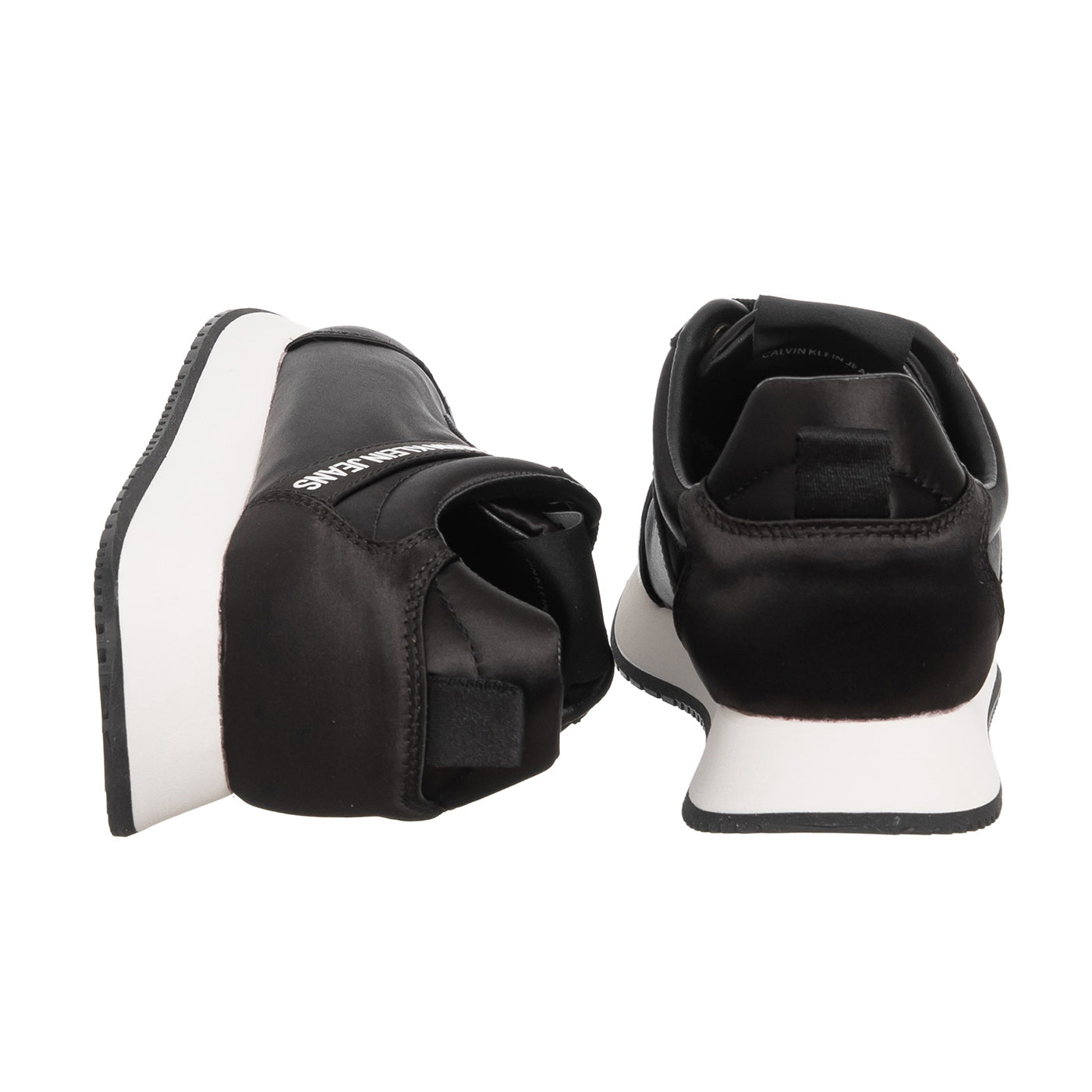 Calvin Klein Baskets Jill Lance Up Satin Noir