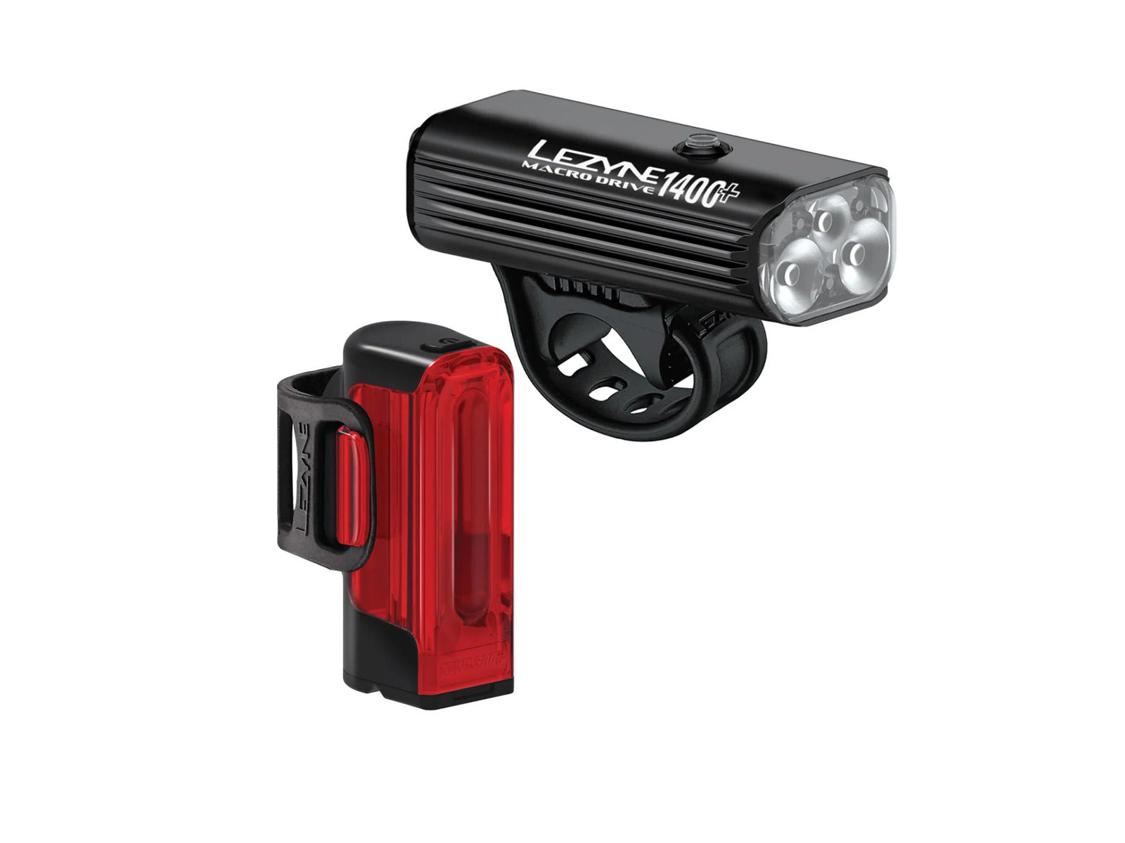 Lezyne Led Pair Macro Drive 1400+ / Strip Drive Pro 400+