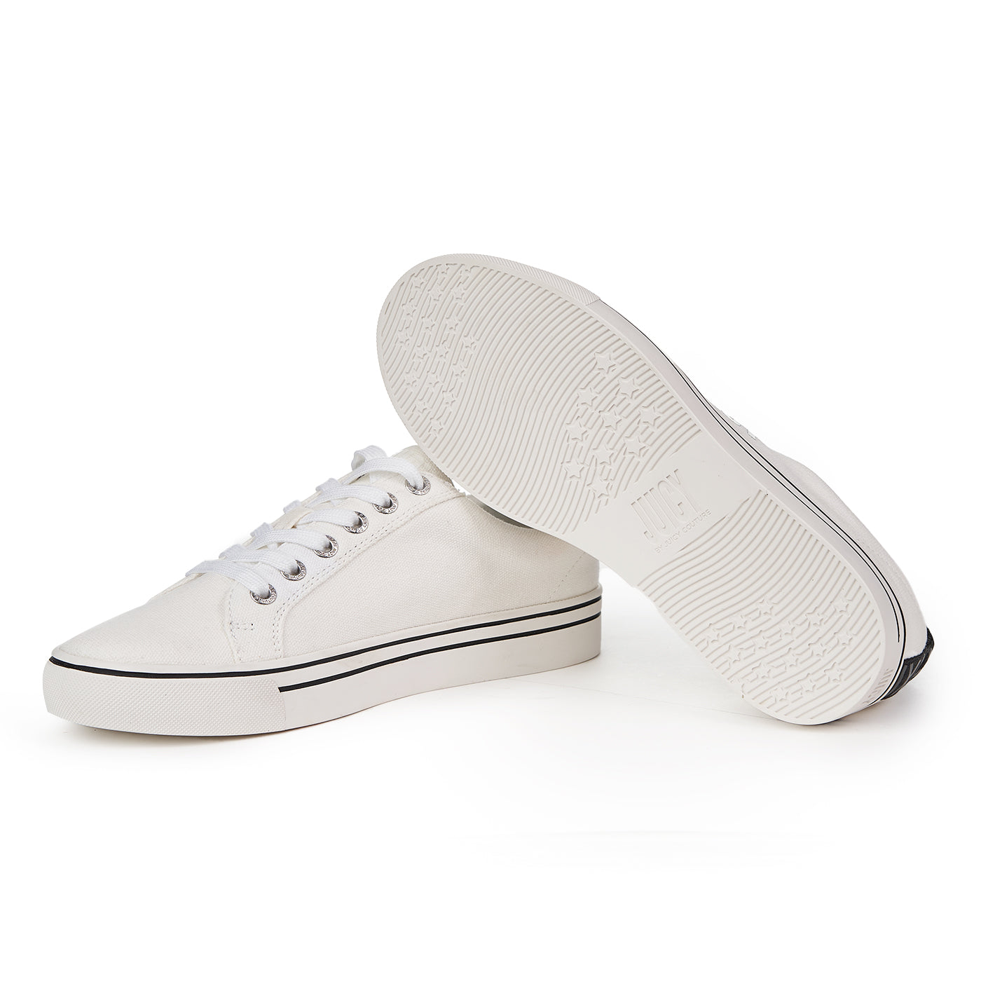 Trampki Juicy Couture Charle Canvas Białe Białe