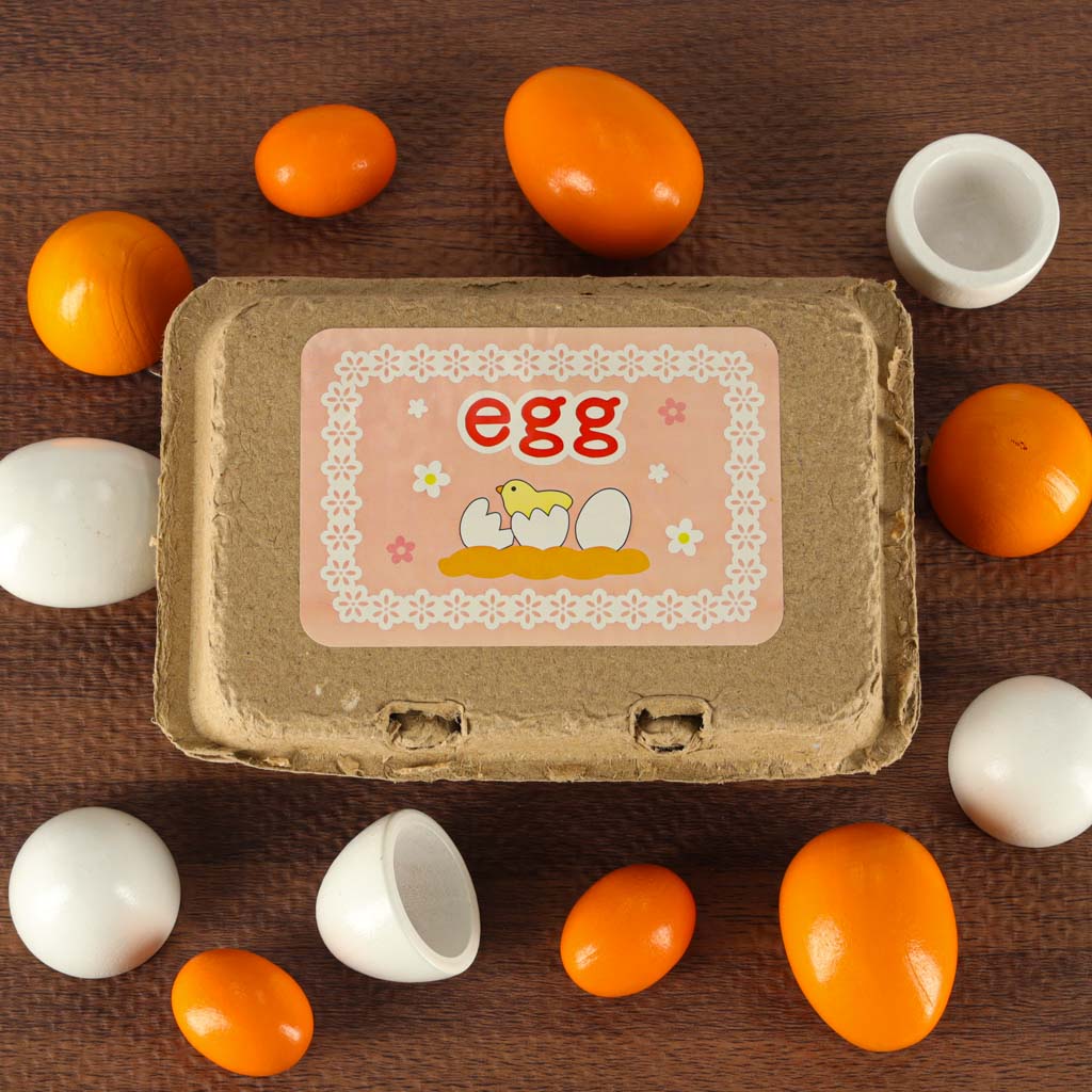 Play Eggs Removable Wooden Yolks