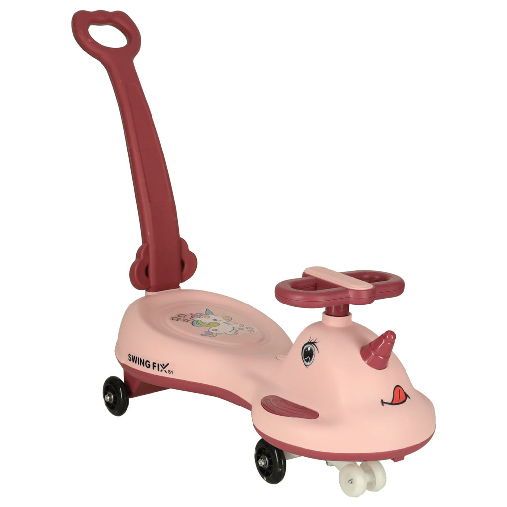 Led Swing Fix S1 Gravity Scooter With Handle Pink Max 65kg