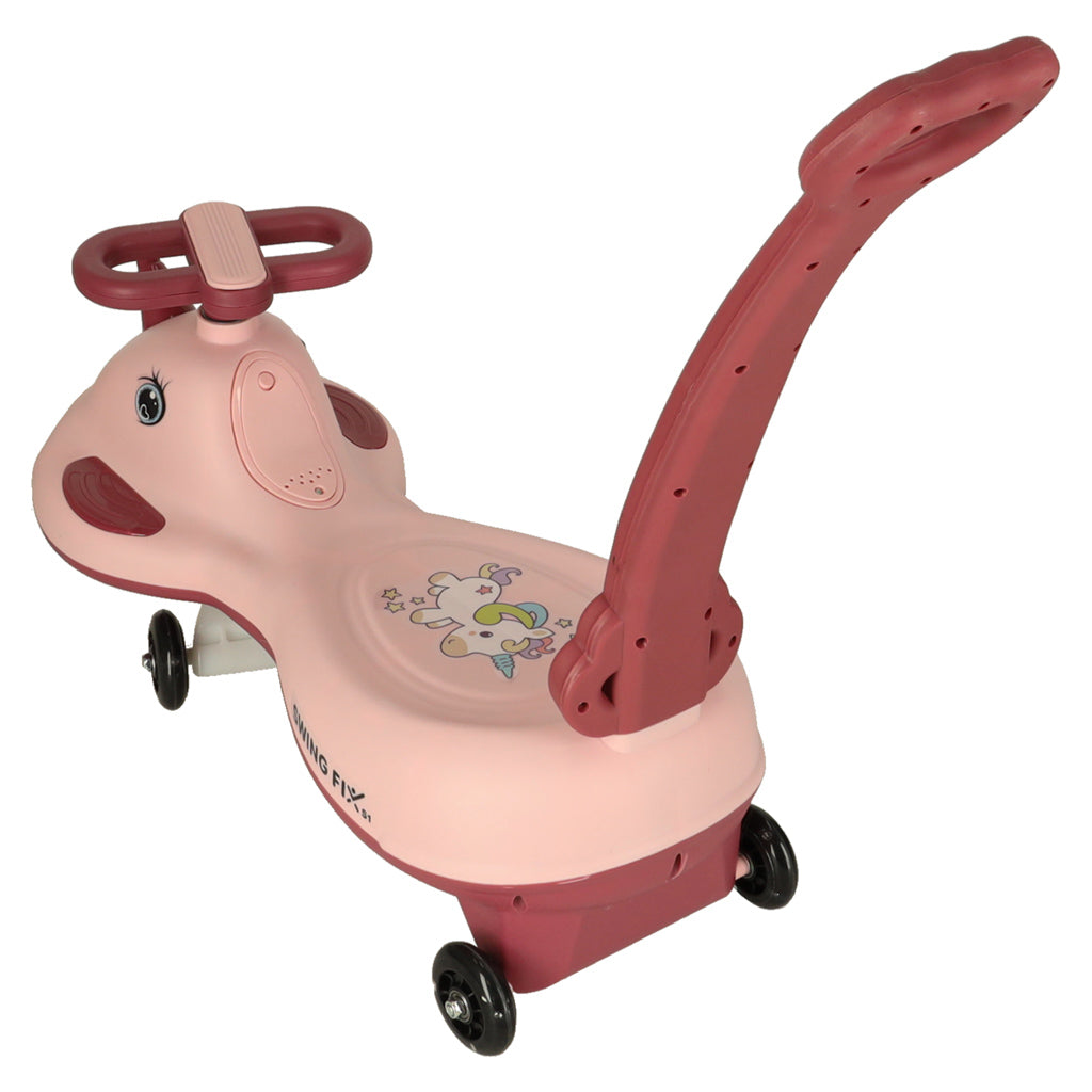 Led Swing Fix S1 Gravity Scooter With Handle Pink Max 65kg