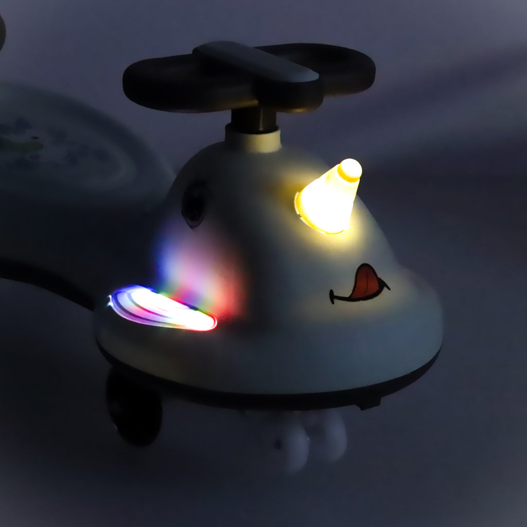 Led Swing Fix S1 gravitační koloběžka s rukojetí šedá Max 65kg