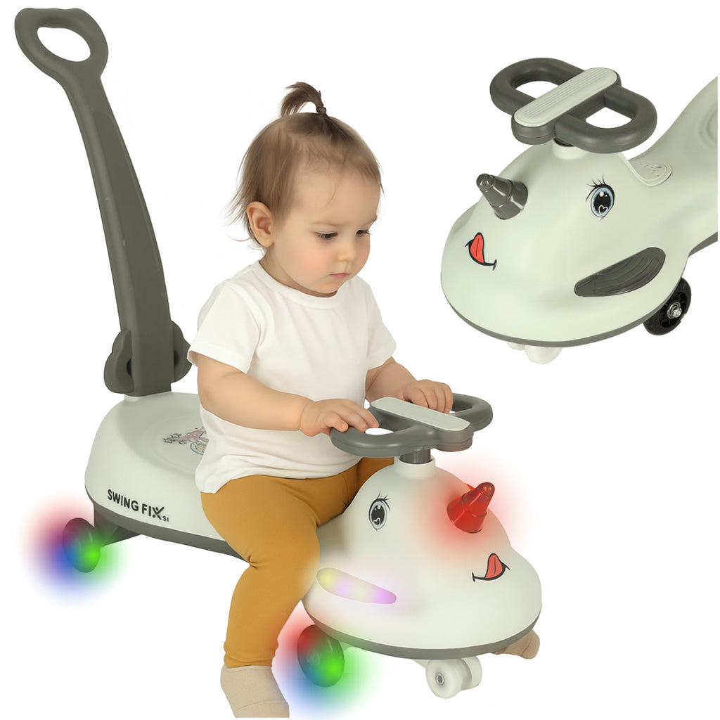 Led Swing Fix S1 Gravity Scooter With Handle Gray Max 65kg