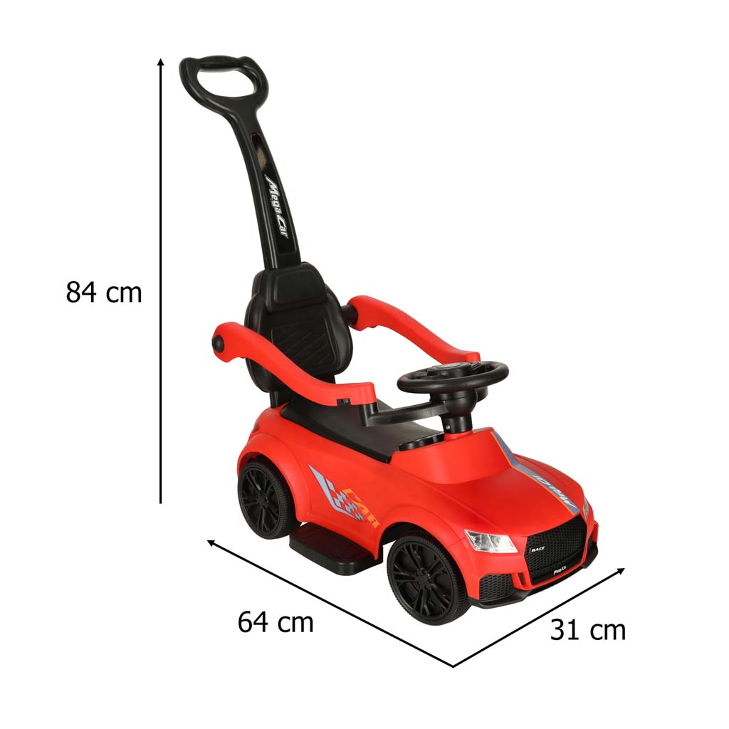 Rider Push Car 3 az 1-ben piros hangvilágítással