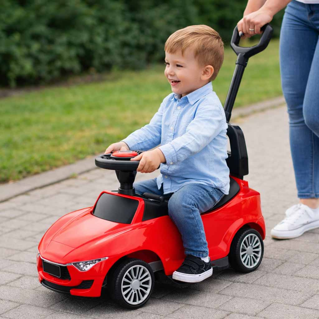 Push Car Rider With Sound And Lights Red