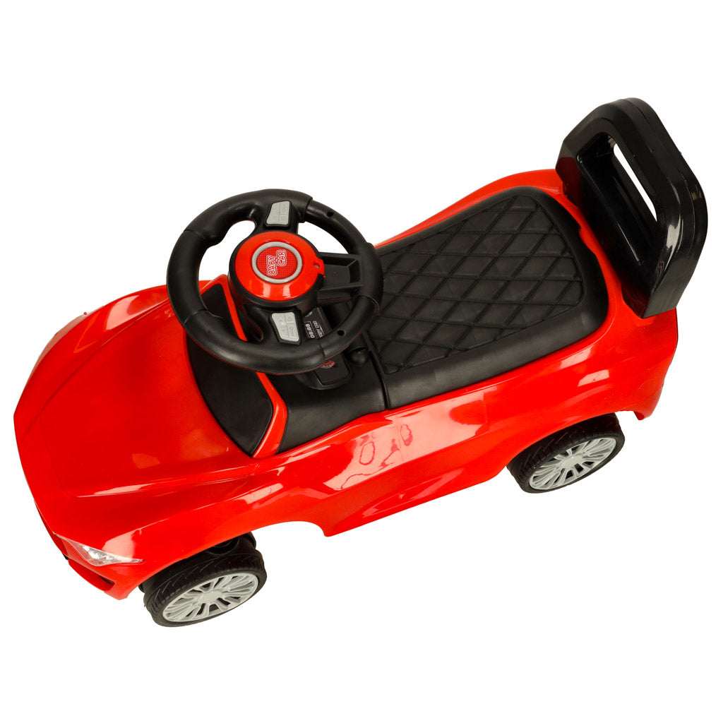 Push Car Rider With Sound And Lights Red
