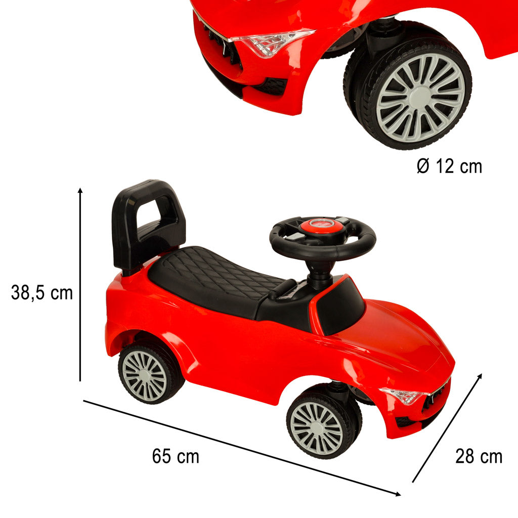 Push Car Rider With Sound And Lights Red