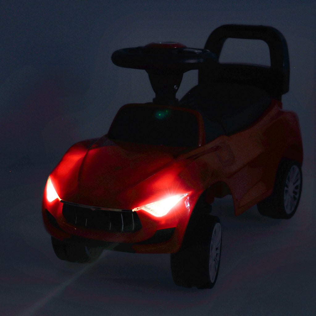 Push Car Rider With Sound And Lights Red