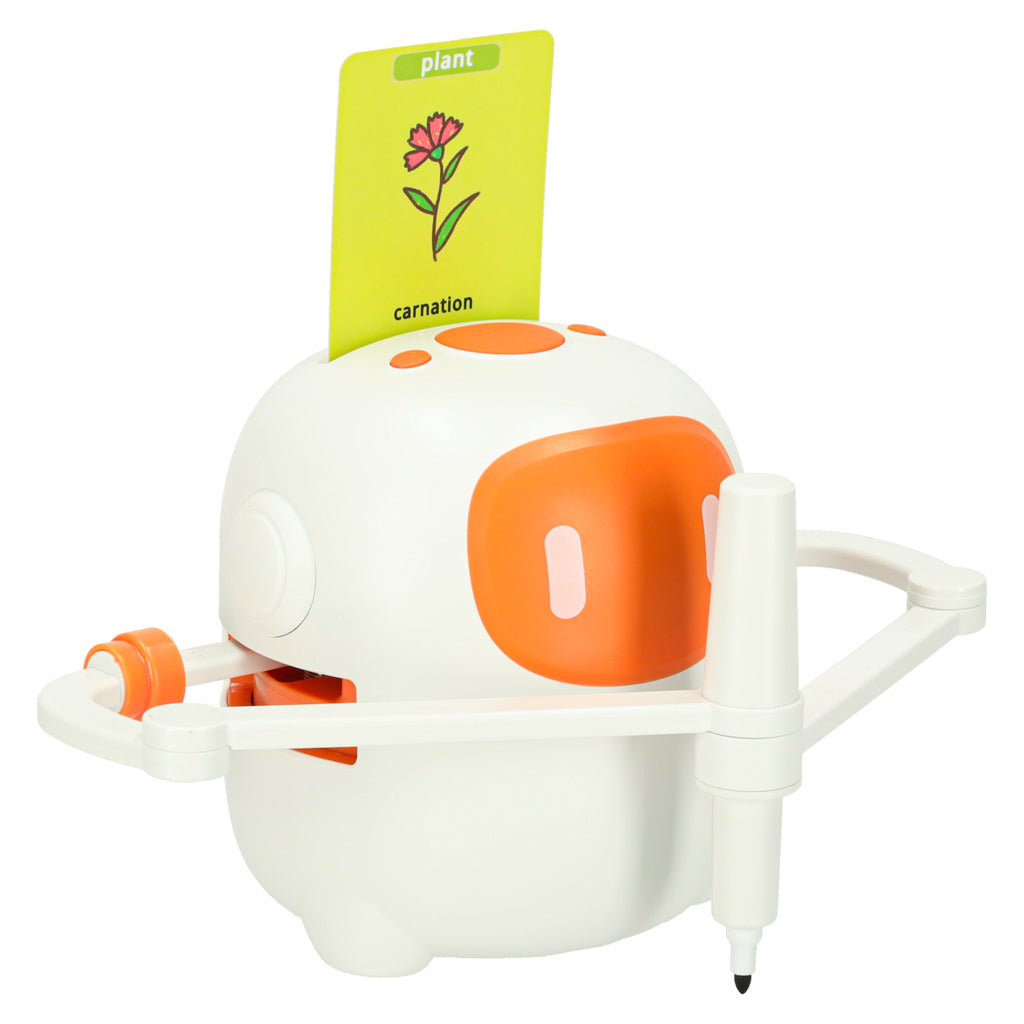 Educational Robot Interactive Learning To Draw Writing Fiche Set Markers Orange