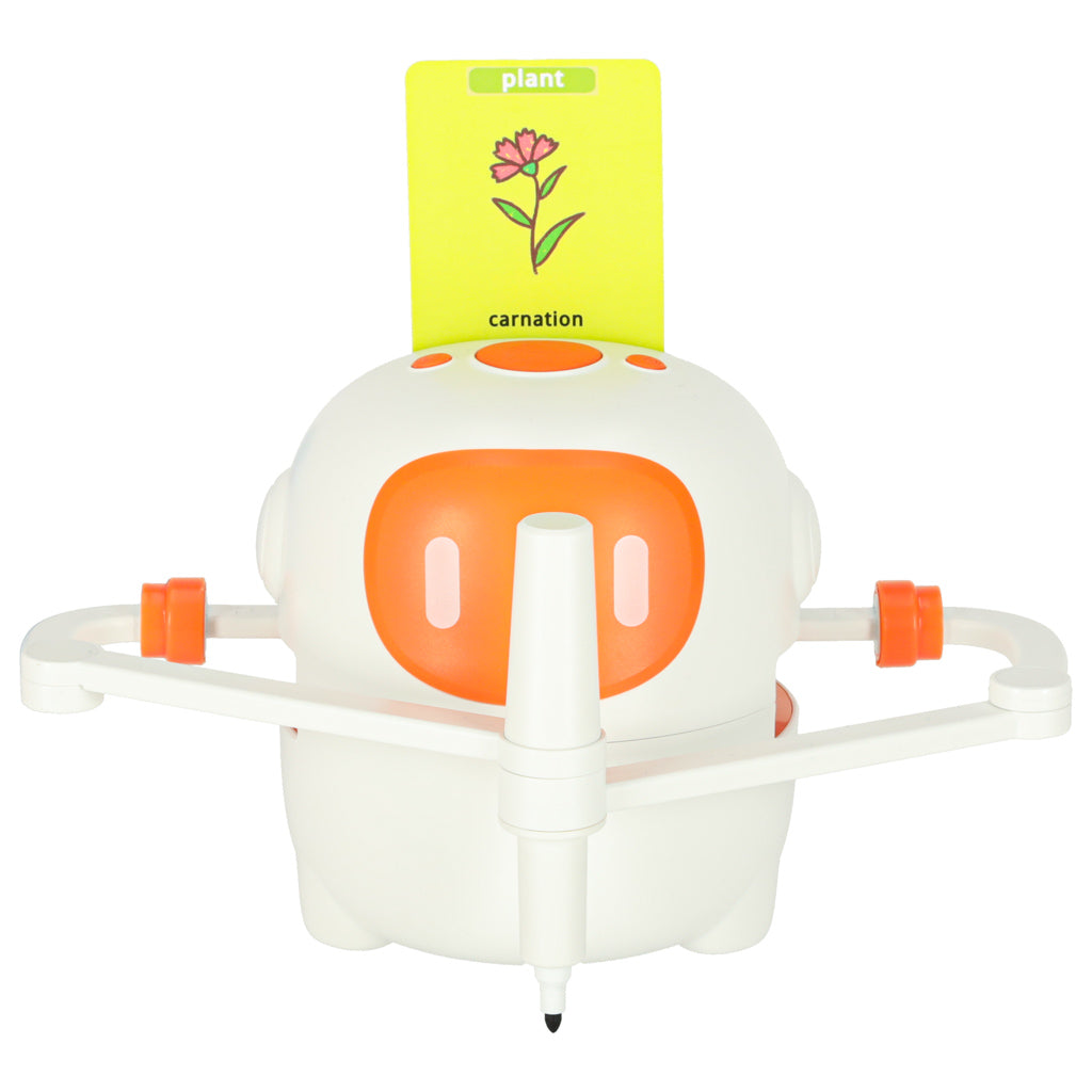 Educational Robot Interactive Learning To Draw Writing Fiche Set Markers Orange