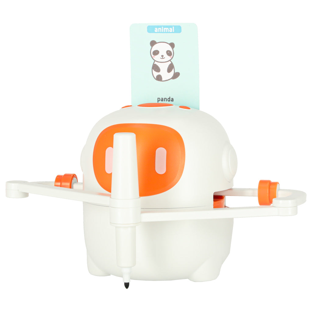 Educational Robot Interactive Learning To Draw Writing Fiche Set Markers Orange