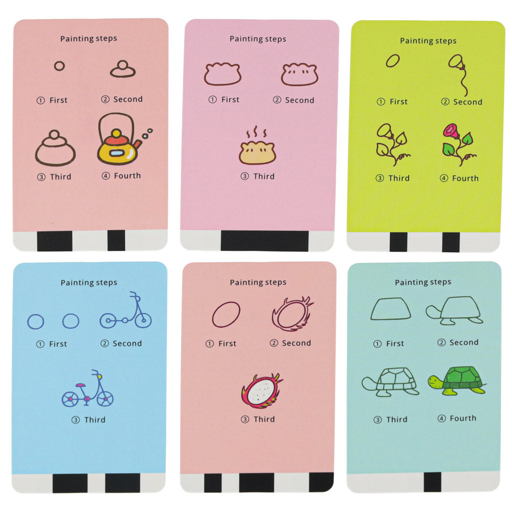 Robot éducatif apprentissage interactif pour dessiner des fiches d'écriture ensemble de marqueurs Orange
