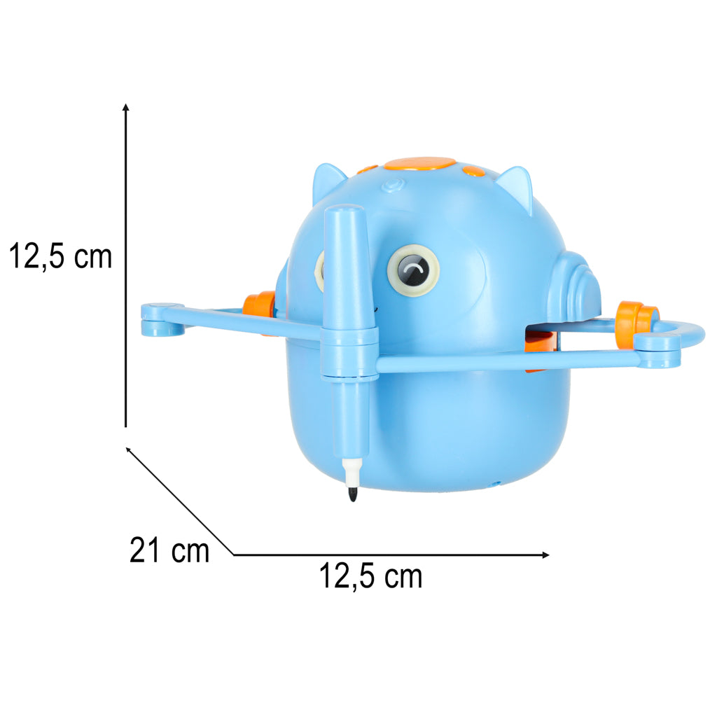 Educational Robot Interactive Learning To Draw Writing Set Fiche Markers Blue