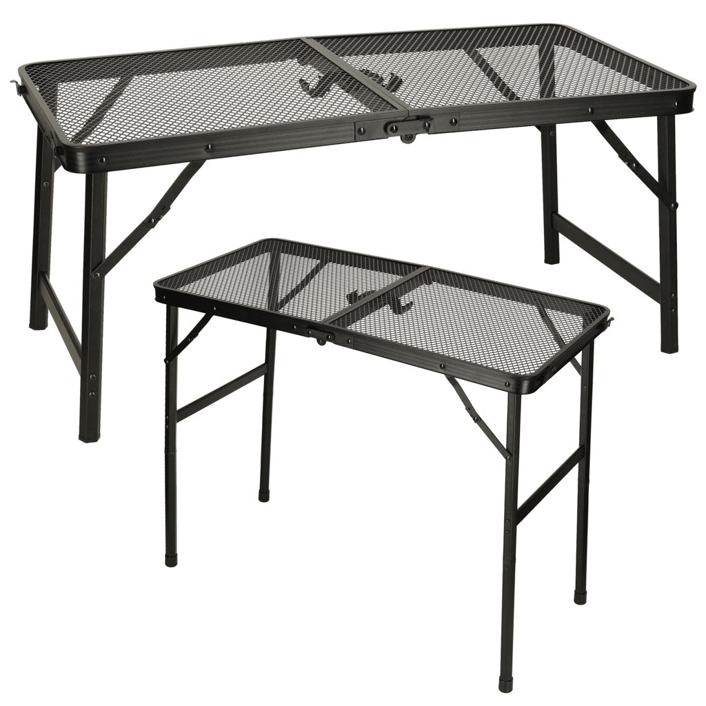 Luaro utazási asztal kemping vendéglátás összecsukható asztal 80 x 40 x 66 x 37 cm
