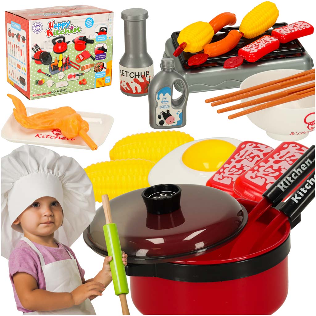 Juego De Accesorios De Cocina Ollas Platos 35uds