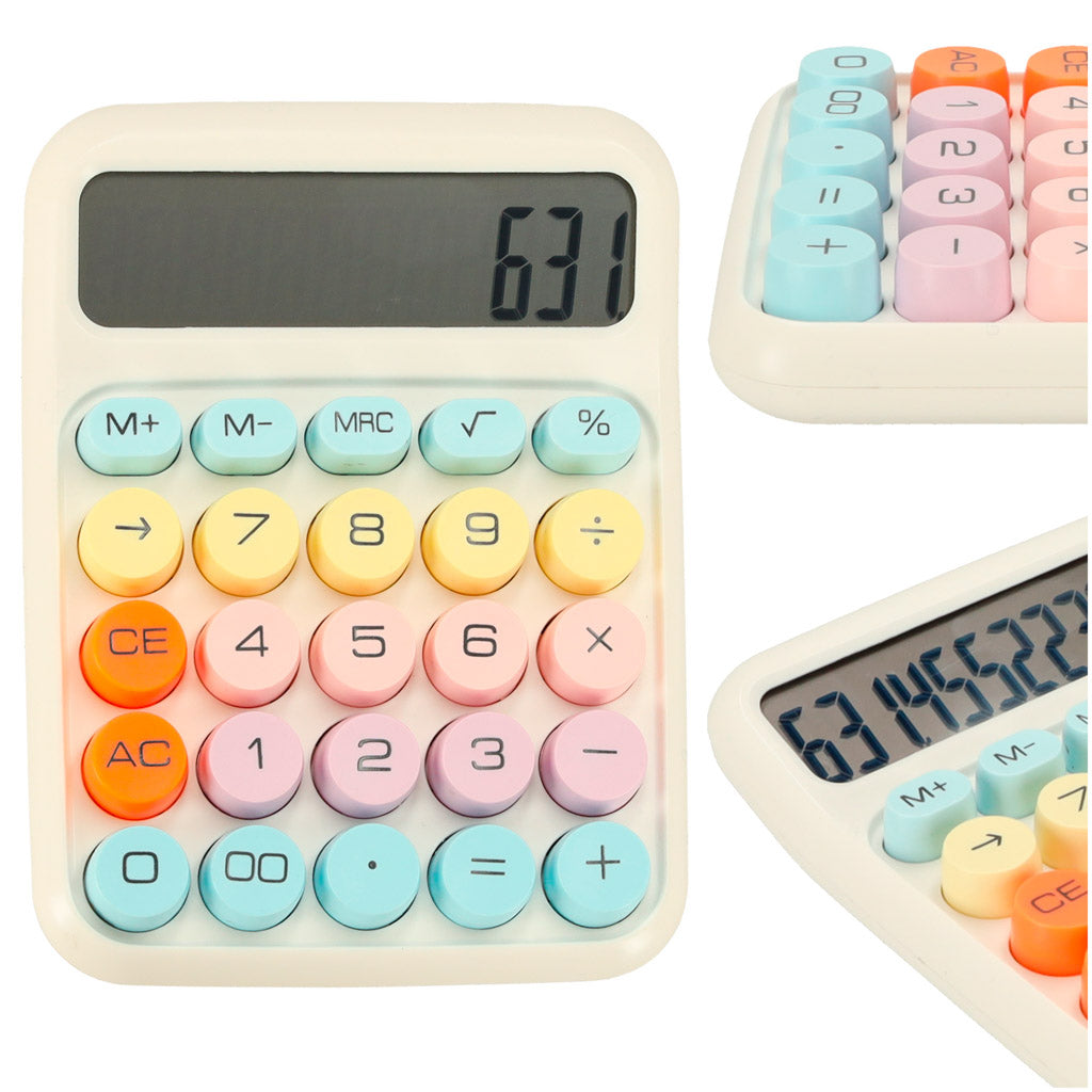 Office Calculator Round Buttons
