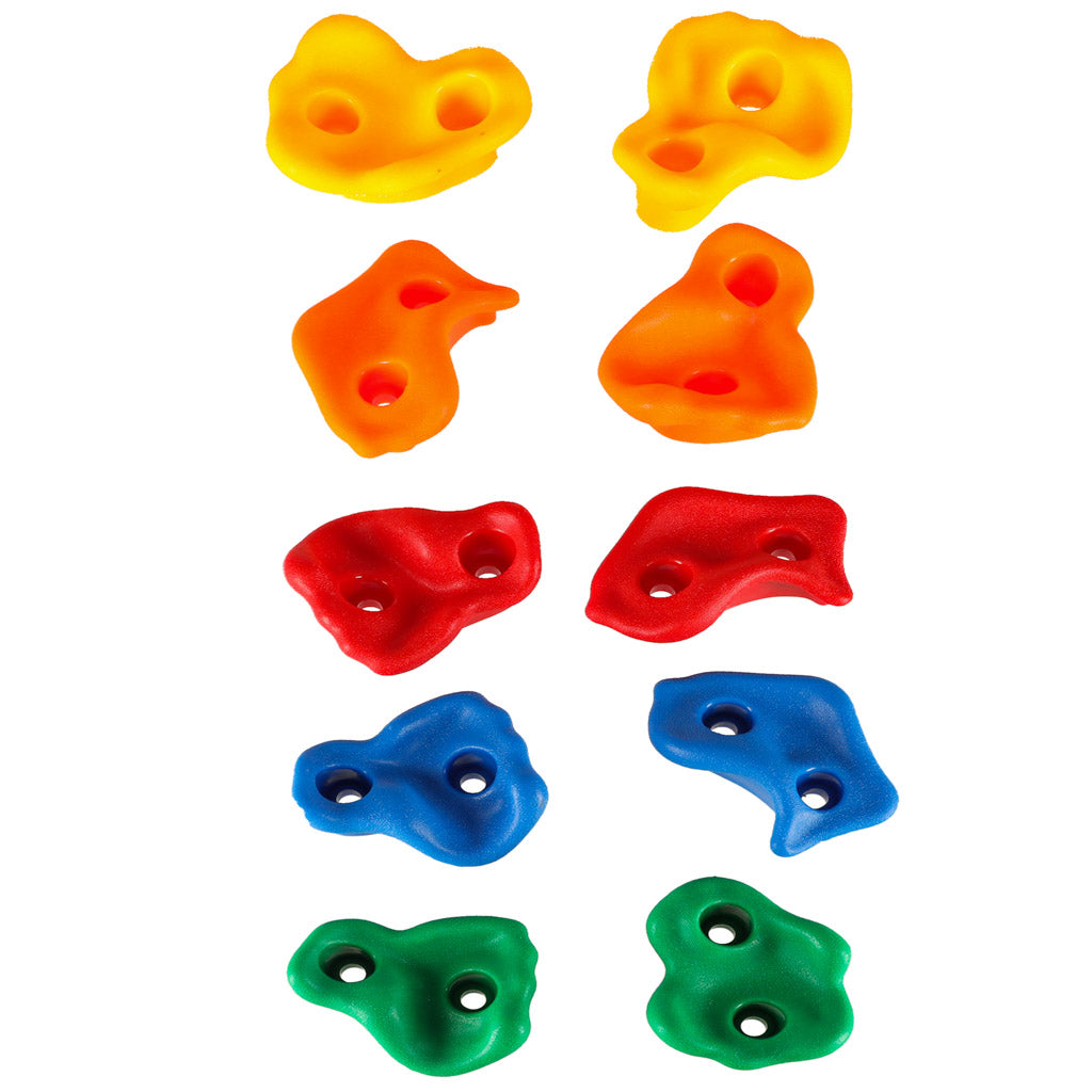 Climbing Stones Climbing Handles For Children Colorful 10 Pcs + Screws