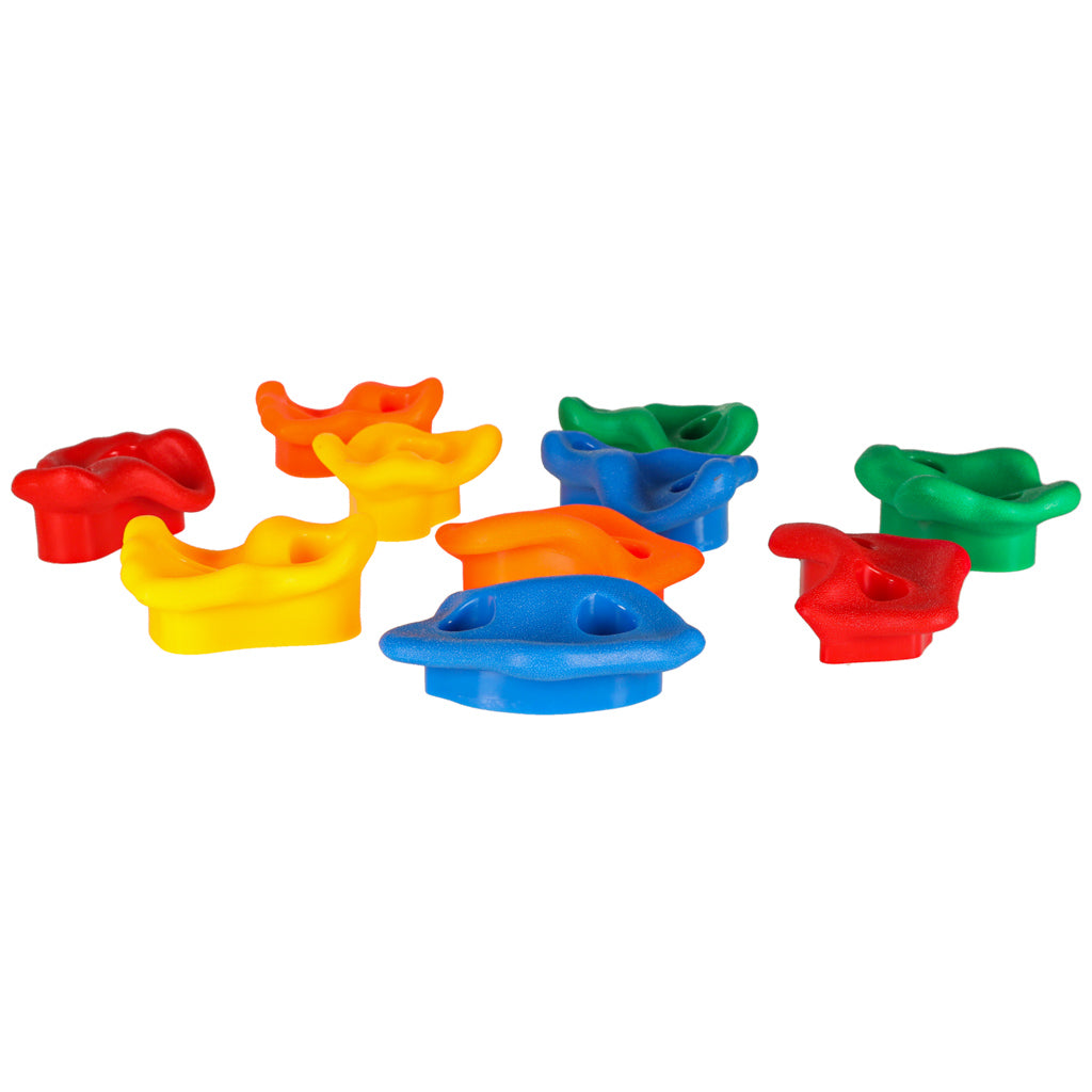 Climbing Stones Climbing Handles For Children Colorful 10 Pcs + Screws