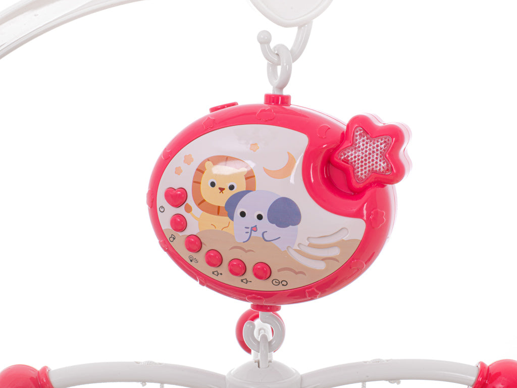 Carousel Star Design Lullabies Pink + dálkové ovládání