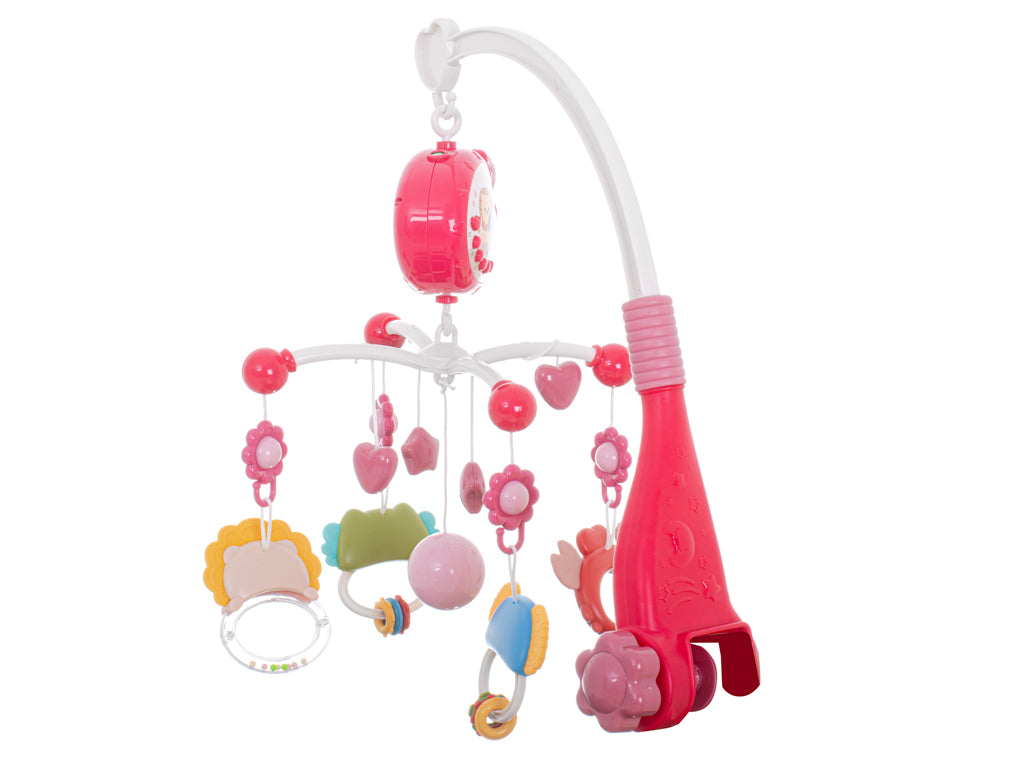 Carousel Star Design Lullabies Pink + Remote Control