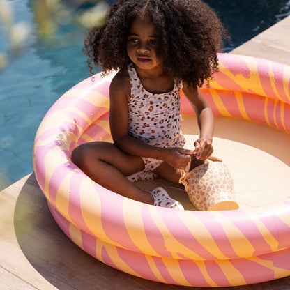Basen dla dzieci Swim Essentials – różowy – w jaskrawe paski