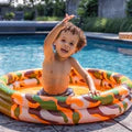 Swim Essentials Kinderzwembad - Camouflage - Forest Fade - Ø 100 Cm