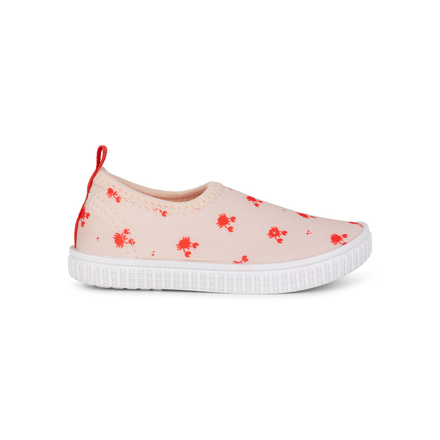 Zapatos de agua para niños Swim Essentials - Beige/rojo - Crabby