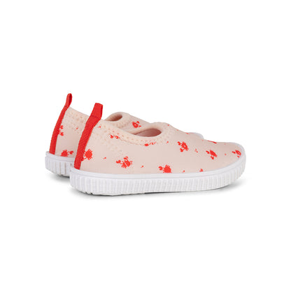 Swim Essentials Kinder Wasserschuhe – Beige/Rot – Crabby