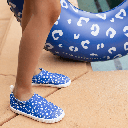 Swim Essentials Kinderwaterschoenen - Blauw - Luipaard