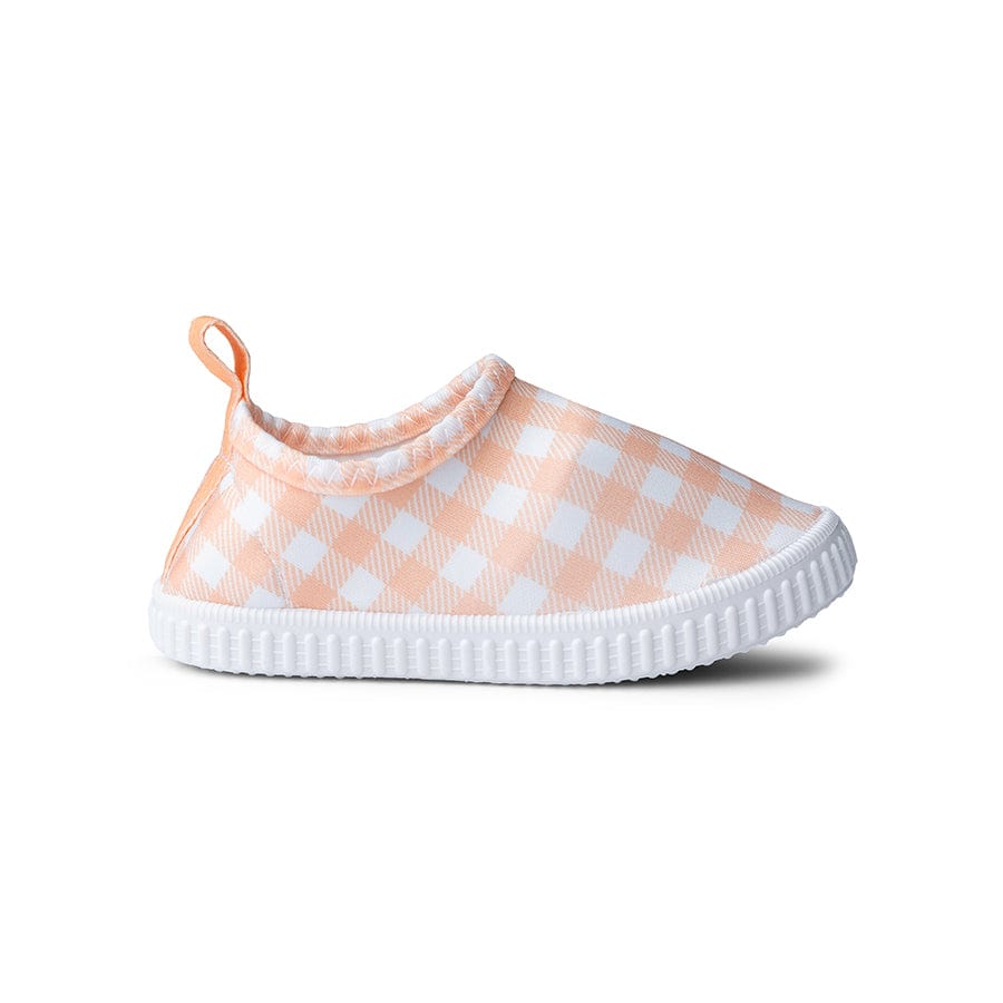 Swim Essentials Zapatos de agua para niños - Naranja/blanco - Sunset Grid