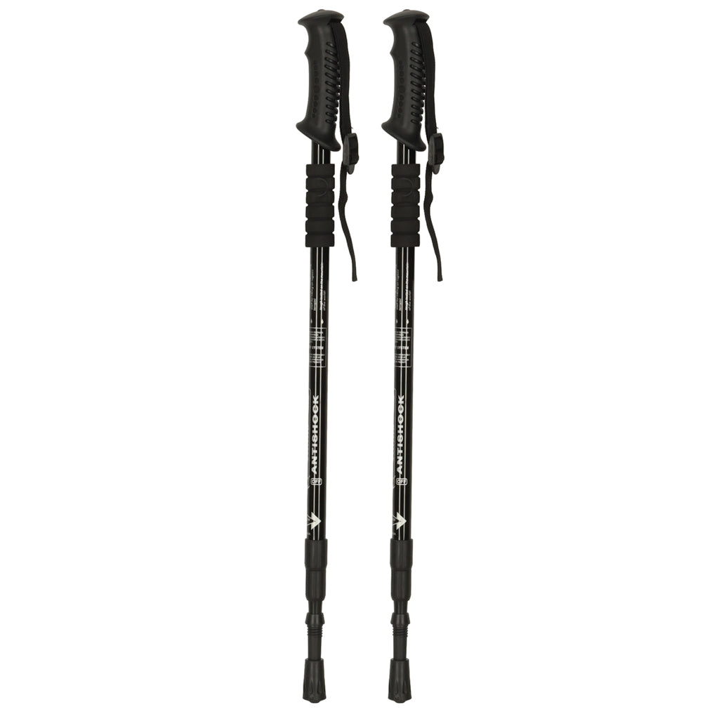 Kijki trekkingowe do Nordic Walking, składane, 2 sztuki, czarne