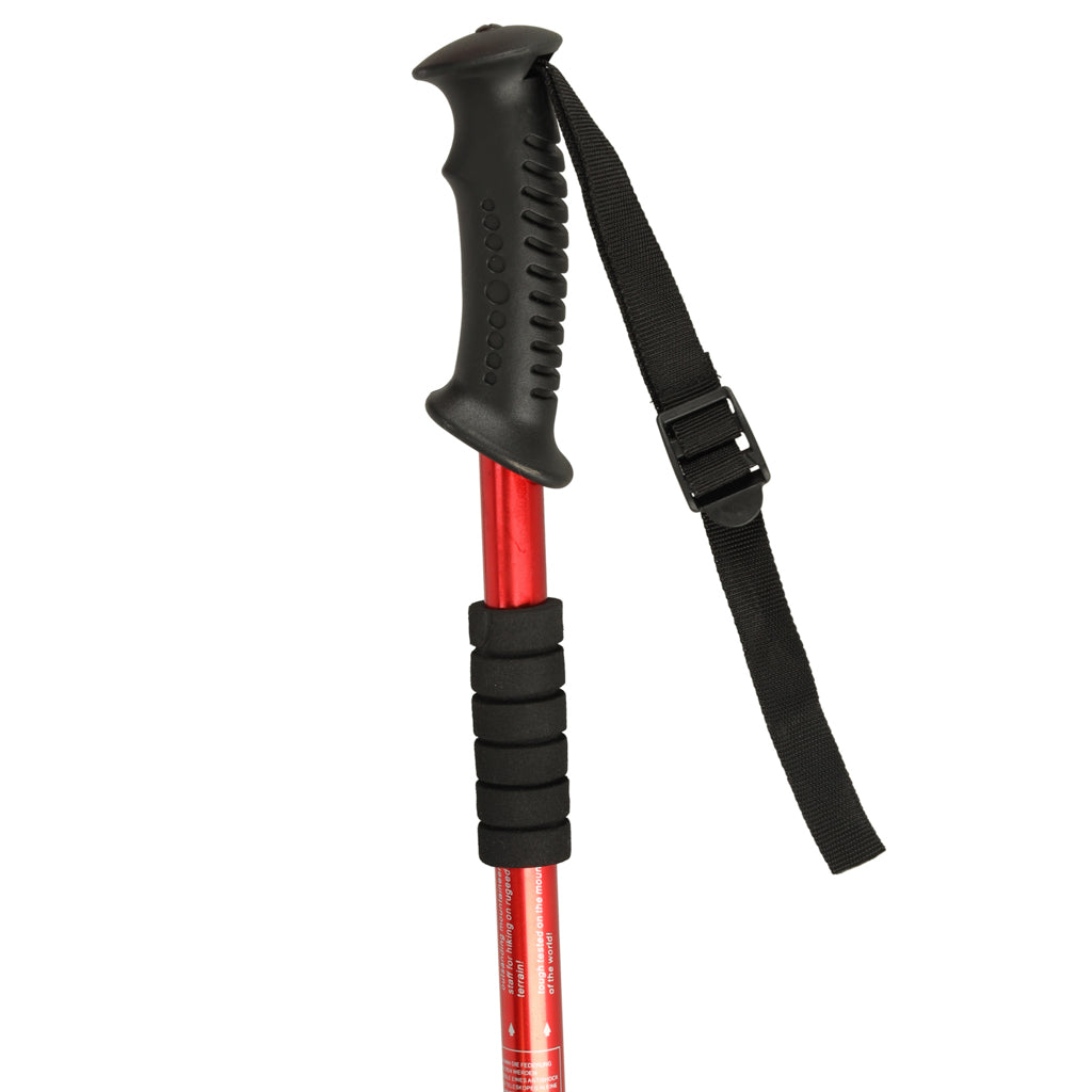 Trekking Poles For Nordic Walking Folding 2 Pieces Red