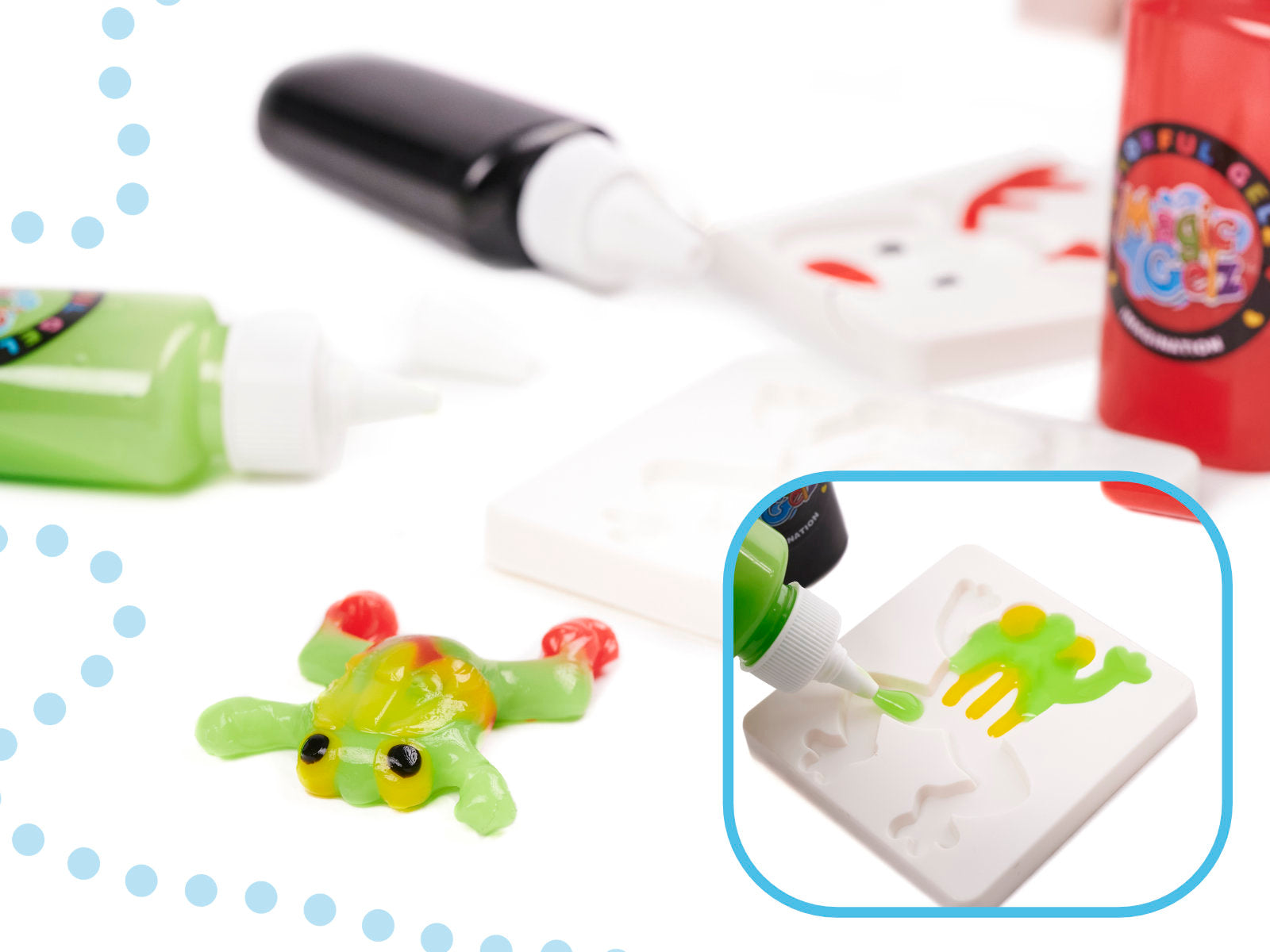 Klej Crystal Glue Slime 3d Zestaw 26el.