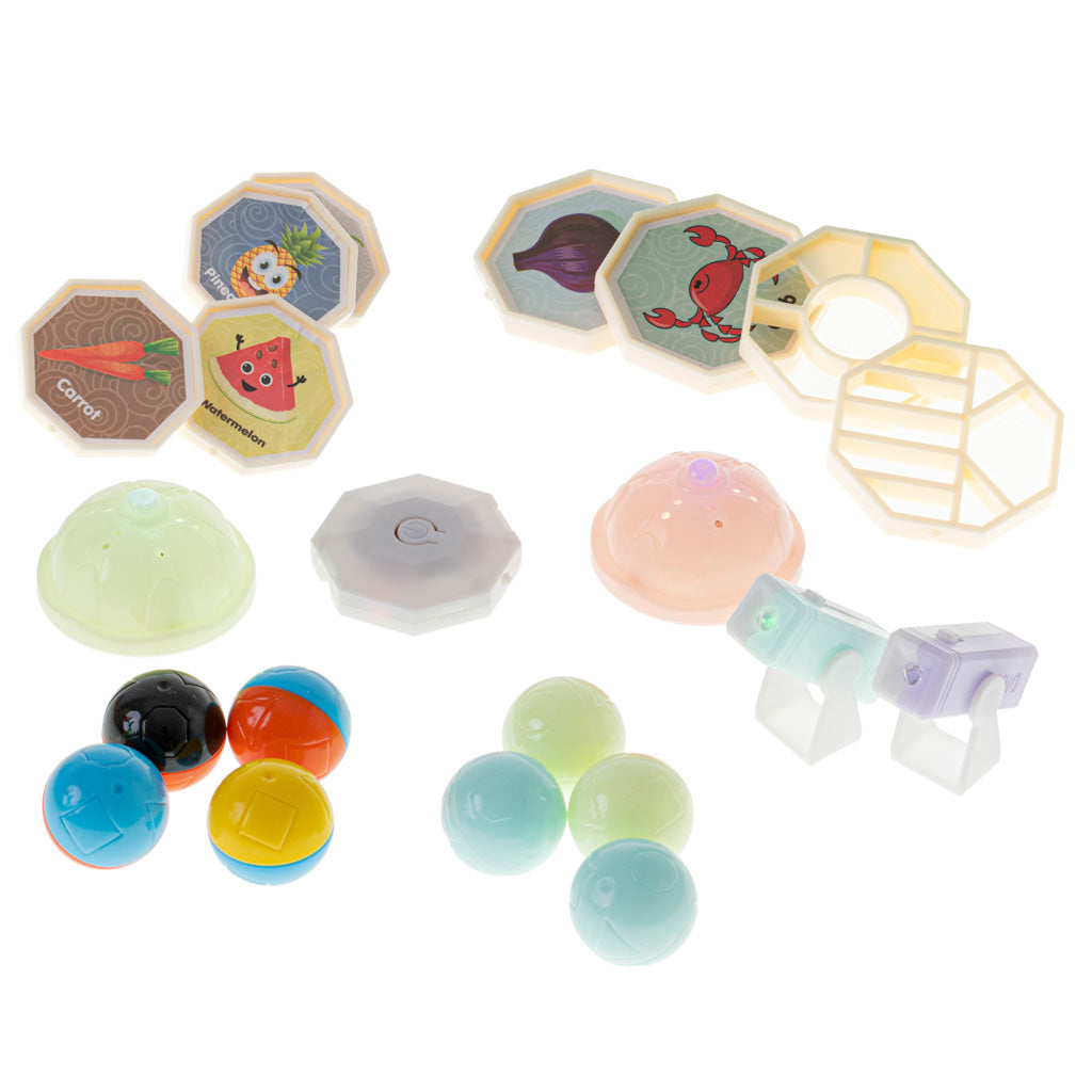 Magnetic Blocks Marble Ball Track Glowing 202 Pieces