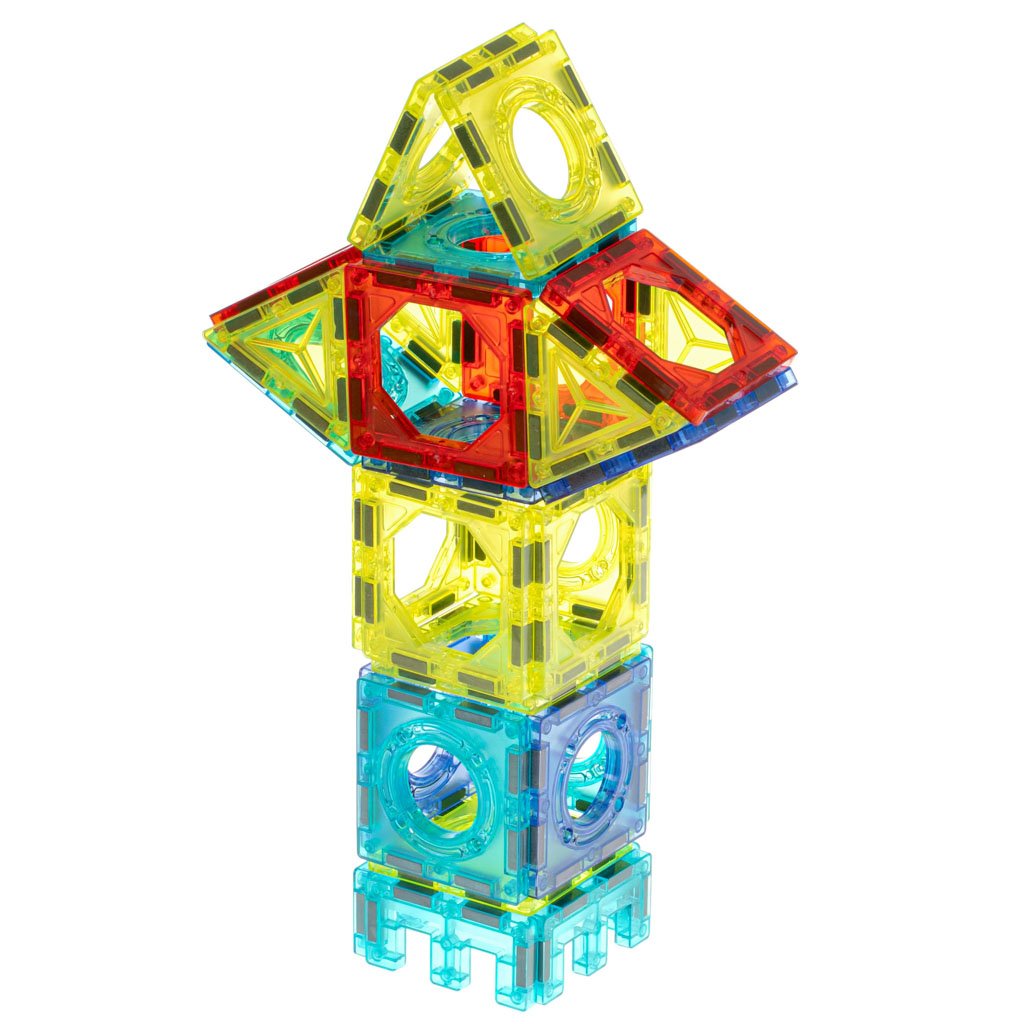 Magnetic Blocks Marble Ball Track Glowing 202 Pieces