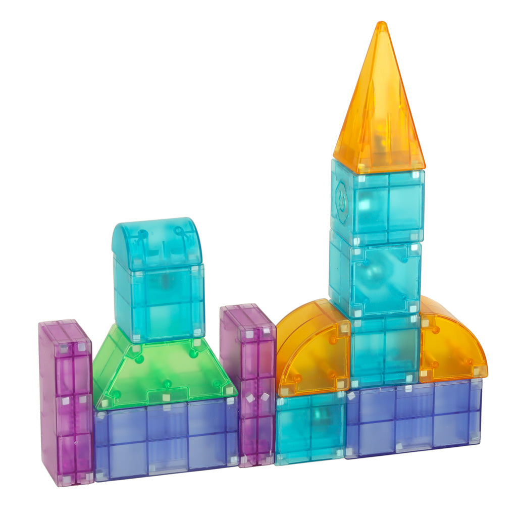 3d Construction Magnetic Blocks Led Glowing 64 El