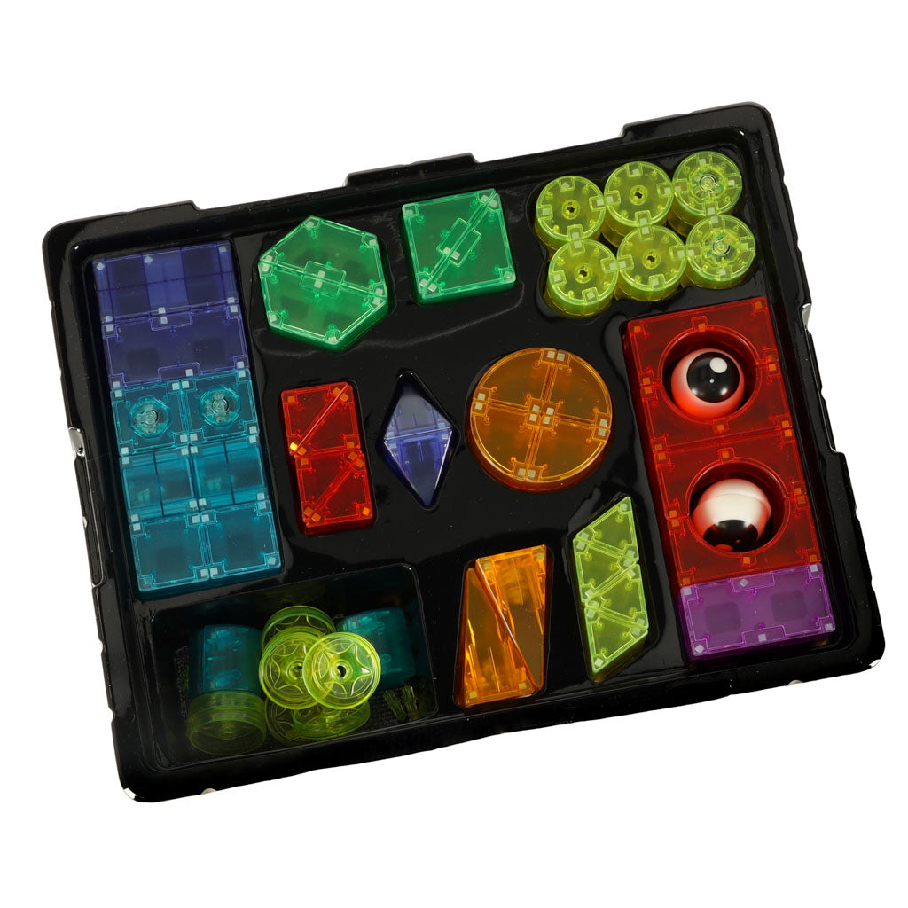 3d Construction Magnetic Blocks Led Glowing 64 El