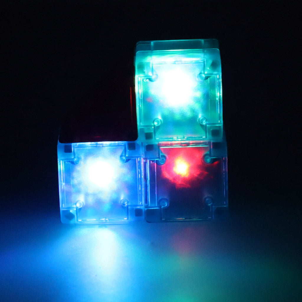 3d Construction Magnetic Blocks Led Glowing 64 El