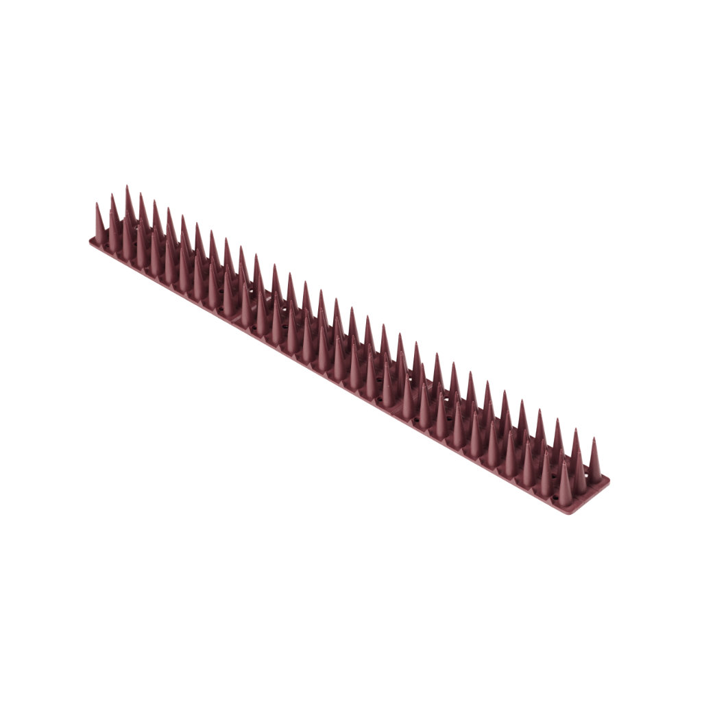 Picchi Per Piccioni Striscia Dissuasore Uccelli Plastica Densa Marrone 8el. 43 cm