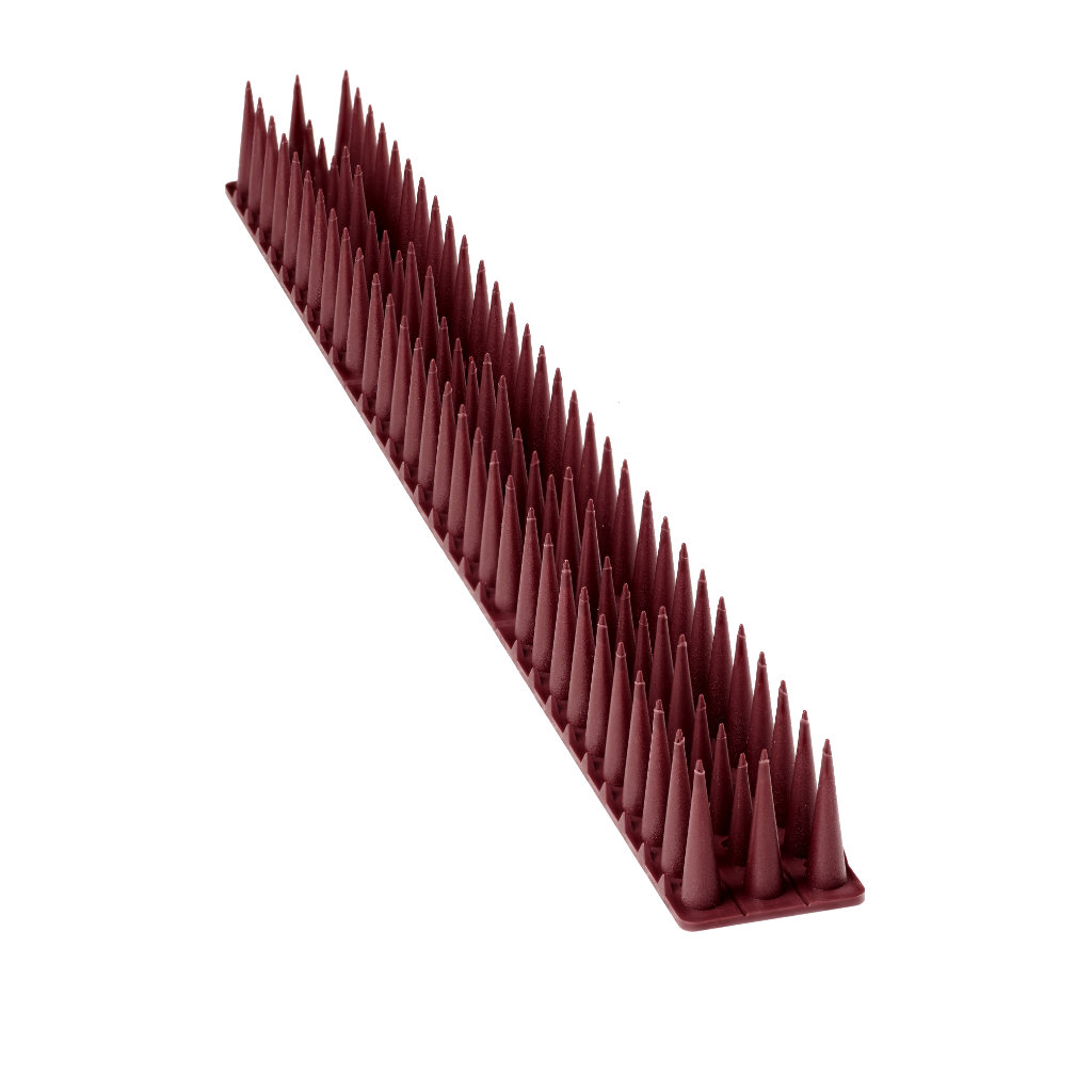 Picchi Per Piccioni Striscia Dissuasore Uccelli Plastica Densa Marrone 8el. 43 cm