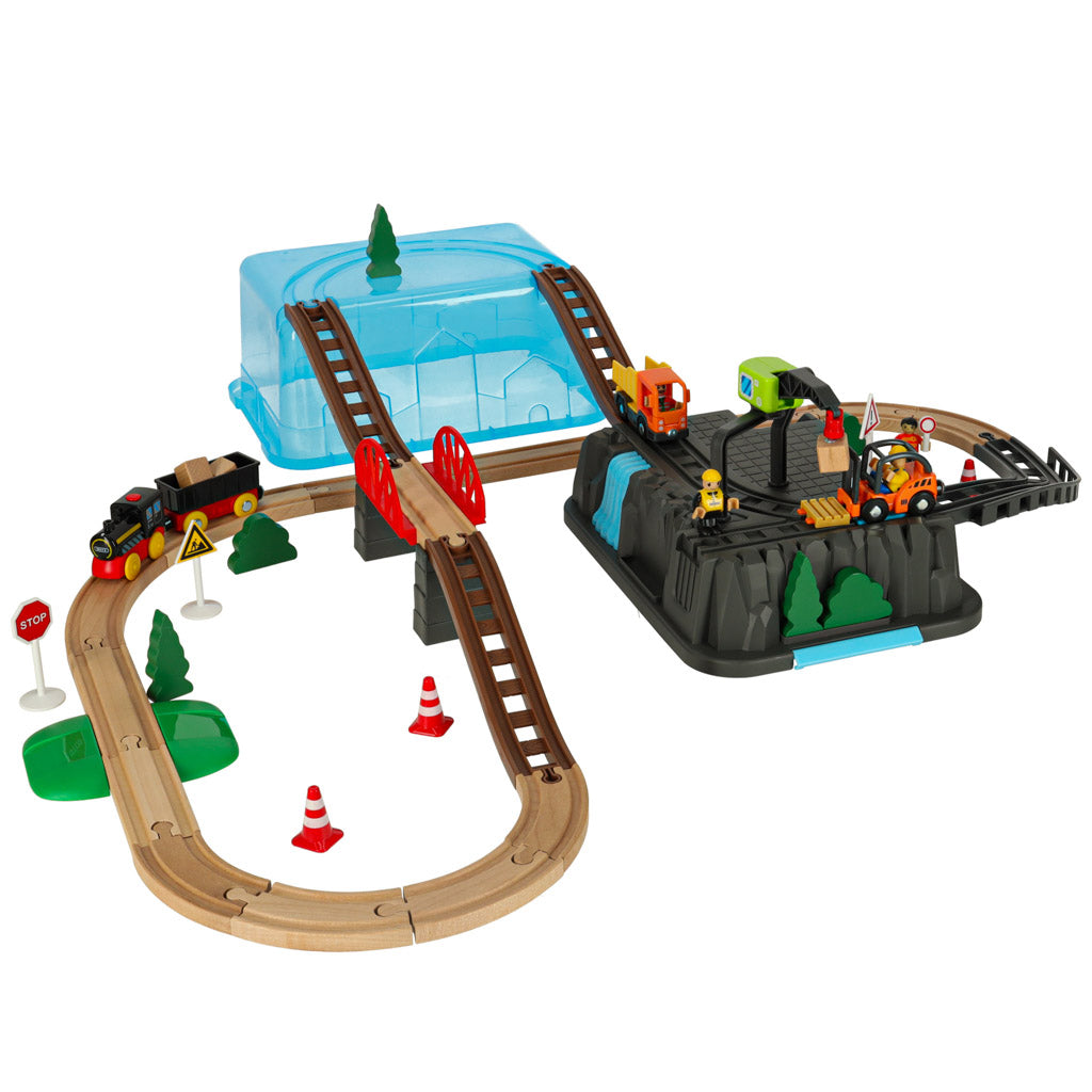 Railroad Car Track Train Construction Site 55el